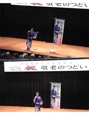 各所各舞台でのぼり旗を使用
